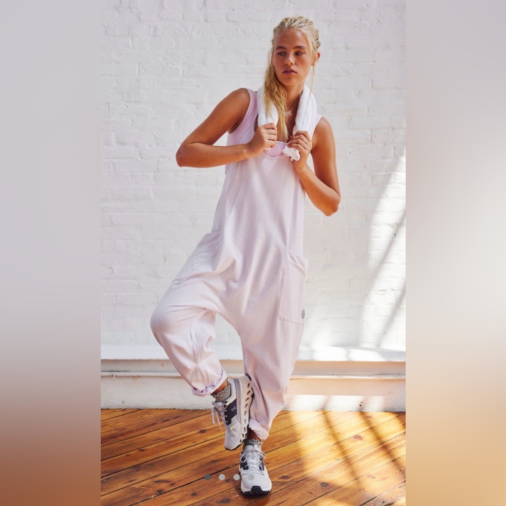 FP Movement by Free People Soft Pink Sleeveless Jumpsuit